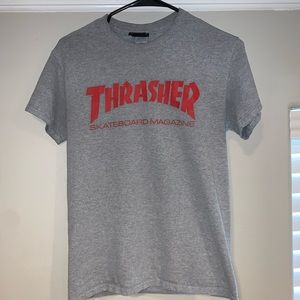 Thrasher Skate Mag Grey & Red T-Shirt